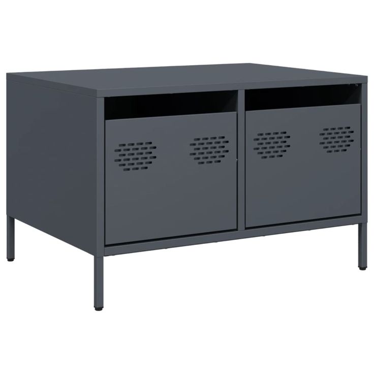 TV-kaappi Antrasiitti 68x50x43,5 cm Kylmävalssattu teräs (51240)