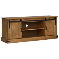 TV-kaappi HALDEN, 2 liukuovea 150x40x60 cm massiivipuuta, eri värejä (43187)