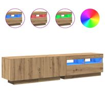 TV-kaluste LED-valoilla, 180x35x40 cm, eri värejä (08224)