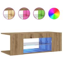TV-kalusteet LED-valoilla, 90x39x30 cm, eri värejä (08760)