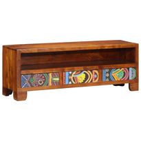 TV-kaappi Monivärinen 110x30x40 massiivipuu akaasia (16502)