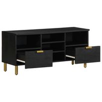 TV-kaappi musta 100x33x46 cm tekninen puu (17666)