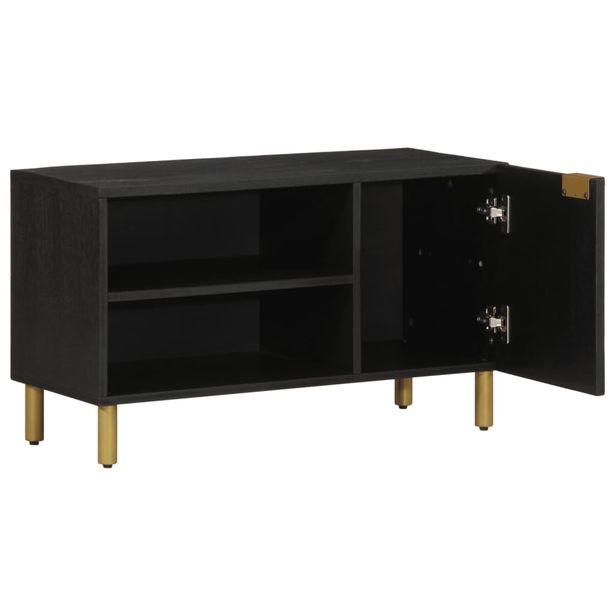 TV-kaappi Musta 80x33x46 cm tekninen puu (17663)
