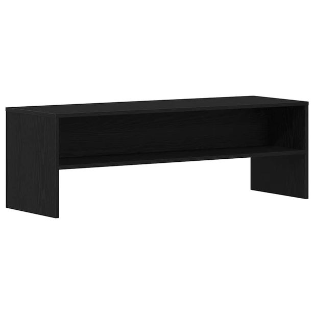 TV-kaappi Musta tammi 120x40x40 cm tekninen puu (62391)