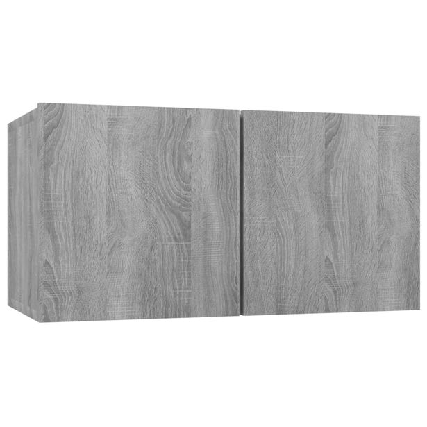 TV-kaappi Riippuva harmaa Sonoma 60x30x30 cm tekninen puu (15870)