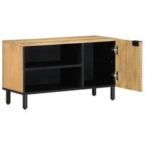 TV-kaappi Ruskea 80x31,5x46 cm Massiivipuu Mango (17735)