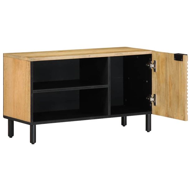 TV-kaappi Ruskea 80x31,5x46 cm Massiivipuu Mango (17735)