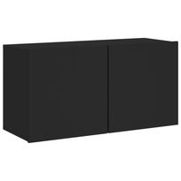 TV-kaappi seinäkiinnitettävä musta 80x30x41 cm (36954)