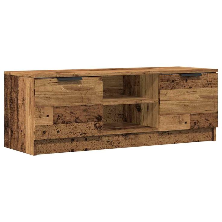 TV-kaappi vanhaa puuta 102x35x36,5 cm tekninen puu (56858)
