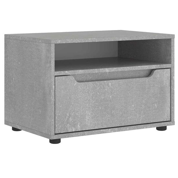 TV-kaappi VISNES Betoninharmaa 60x40x38 cm tekninen puu (08290)