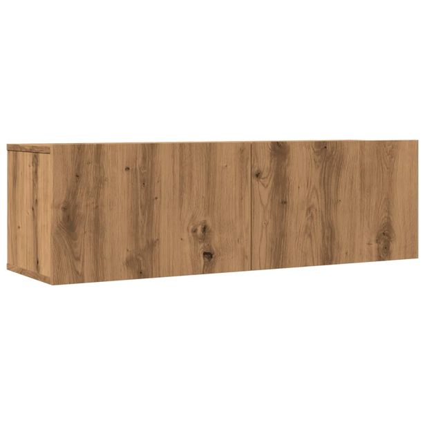 TV-kaappisarja seinäkiinnitettävä 2 kpl artesaani tammi 100x30x30 cm (57018)
