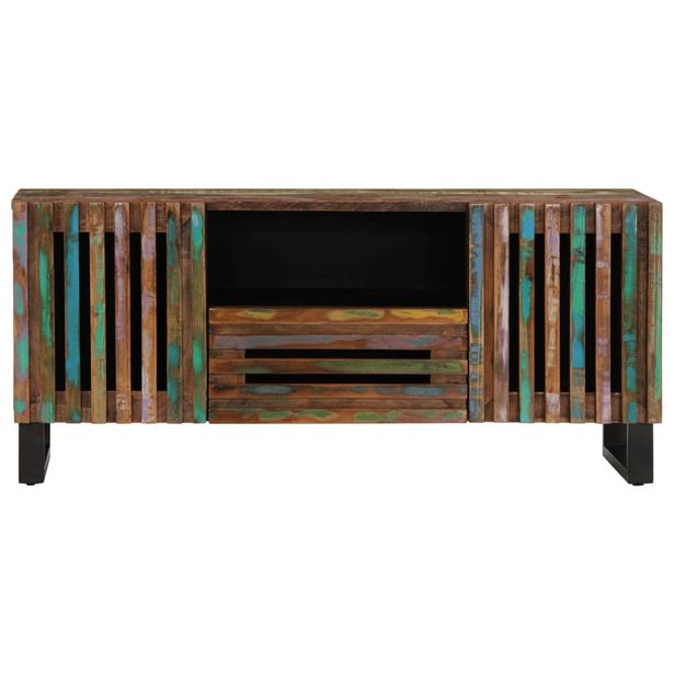 TV-taso 100x34x46 cm täysi akaasiapuu (77508)