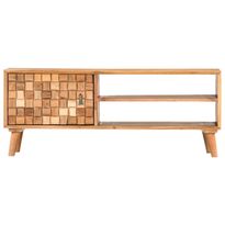 TV-taso 100x35x40 cm täysi akaasiapuu (87442)