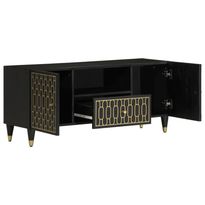 TV-taso 105x33x46 cm täysi mangopuu (58334)