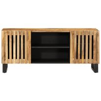 TV-taso, täysi karkea mangopuu, 105x34x46 cm, eri värejä (33894)