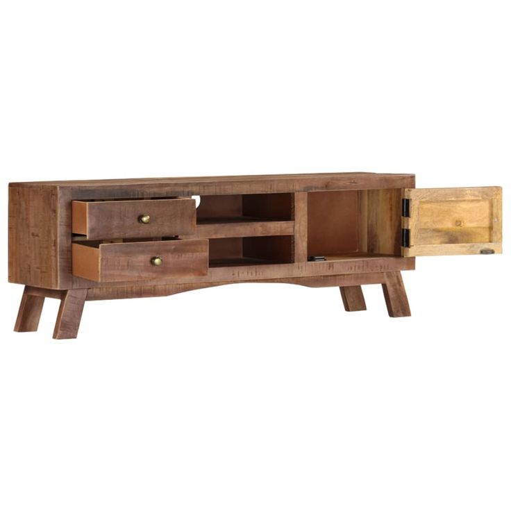 TV-taso 110x30x40 cm karkea mangopuu (28303)