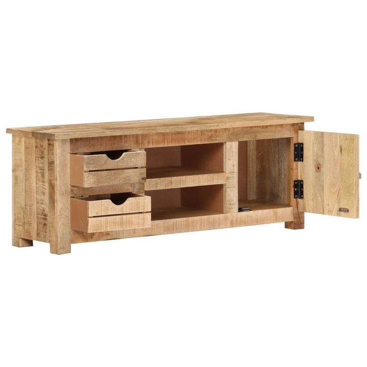 TV-taso 110x30x40 cm karkea mangopuu (28307)