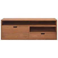 TV-taso 110x30x40 cm täysi tiikki (26119)