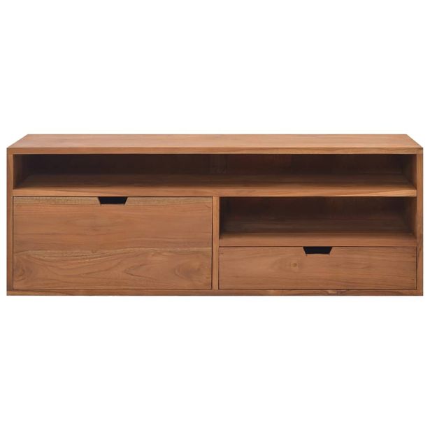 TV-taso 110x30x40 cm täysi tiikki (26119)