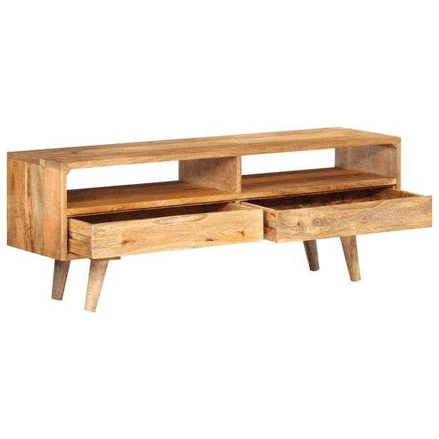 TV-taso 110x30x41 cm täysi mangopuu (52783)