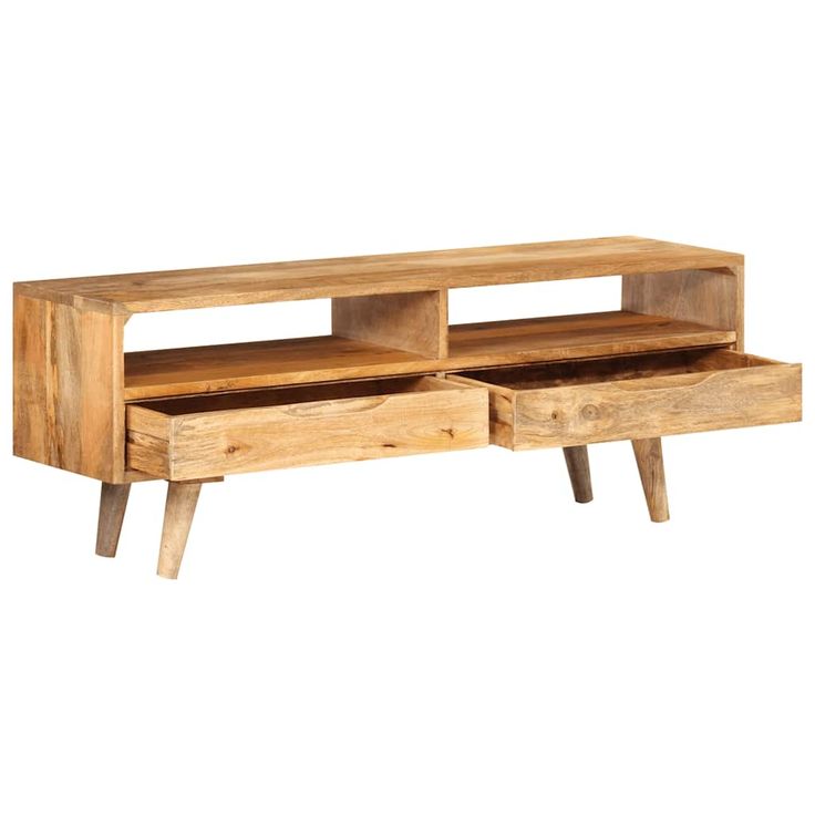 TV-taso 110x30x41 cm täysi mangopuu (52783)