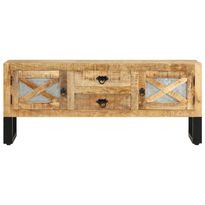 TV-taso 110x30x45 cm karkea mangopuu (28276)