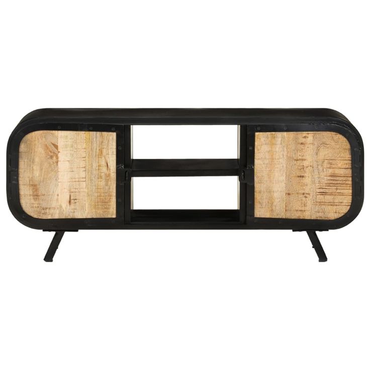 TV-taso 110x30x45 cm karkea mangopuu (28414)