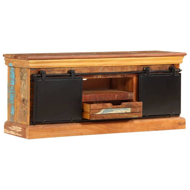 TV-taso 110x30x45 cm kierrätetty puu (47328)