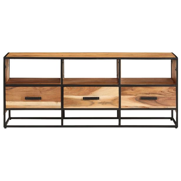 TV-taso 110x30x45 cm täysi akaasiapuu (27448)