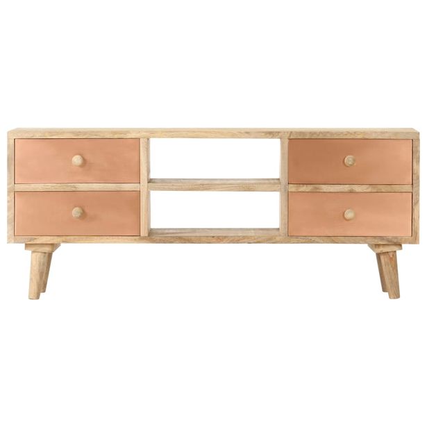 TV-taso 110x30x45 cm täysi mangopuu (87874)