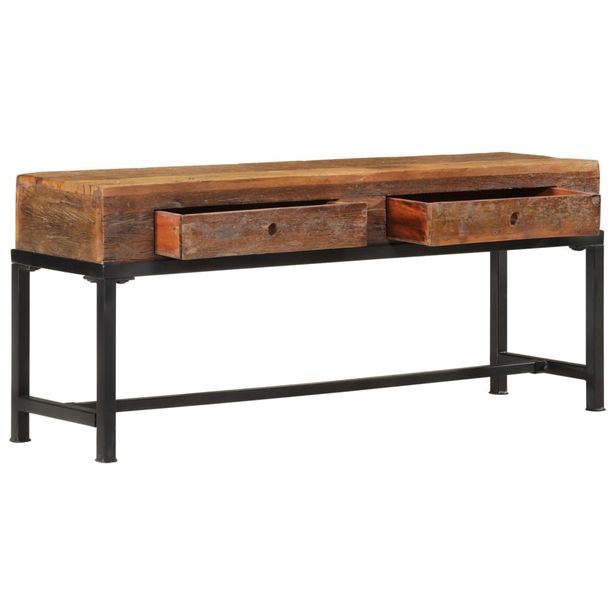 TV-taso 110x30x46 cm kierrätetty täyspuu  (51124)