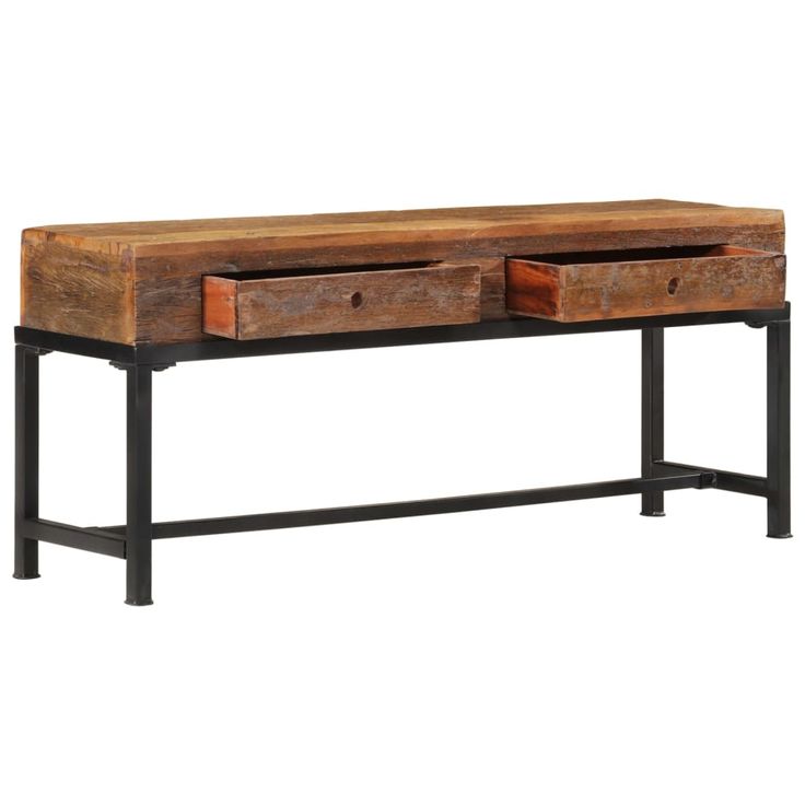 TV-taso 110x30x46 cm kierrätetty täyspuu  (51124)