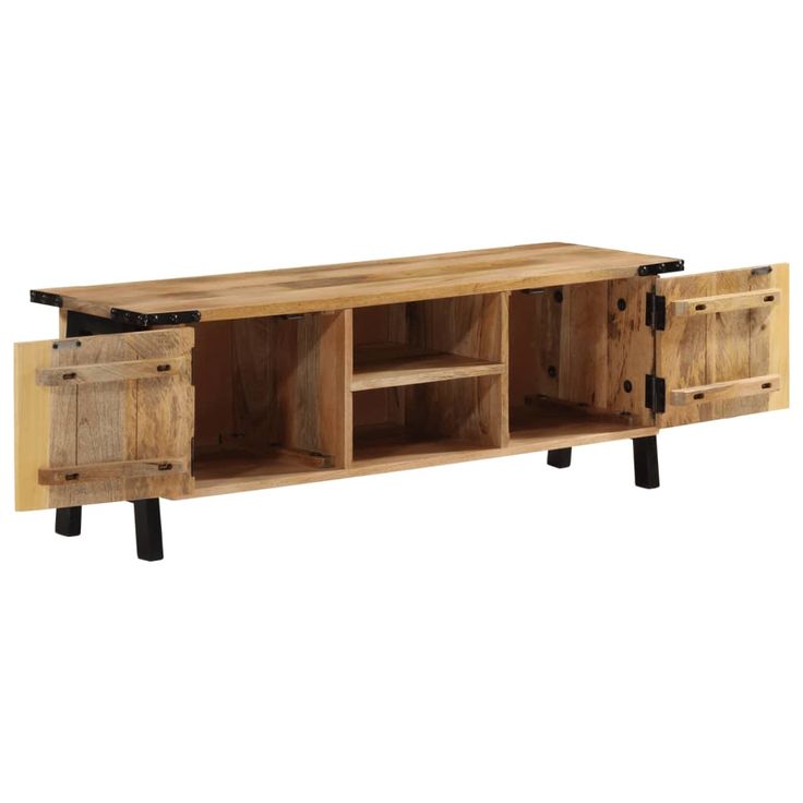 TV-taso 110x35x40 cm täysi mangopuu (72722)