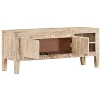 TV-taso 110x35x46 cm täysi mangopuu (28365)