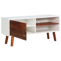 TV-taso 110x35x50 cm täysi akaasiapuu ja MDF (27460)