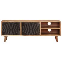 TV-taso 115x30x39 cm täysi akaasiapuu (22665)