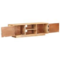 TV-taso 116x30x35 cm täysi mangopuu (20472)