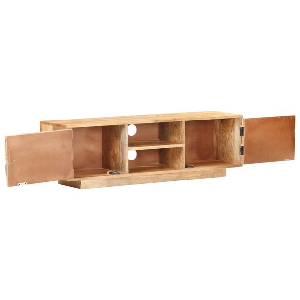 TV-taso 116x30x35 cm täysi mangopuu (20472)