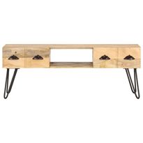 TV-taso 120x35x45 cm täysi mangopuu (21790)