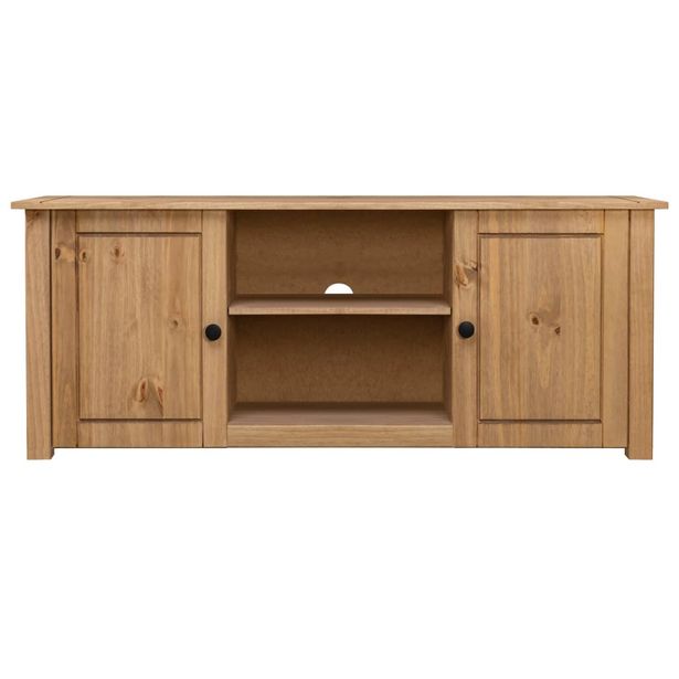 TV-taso 120x40x50 cm täysi mänty Panama-sarja (82670)