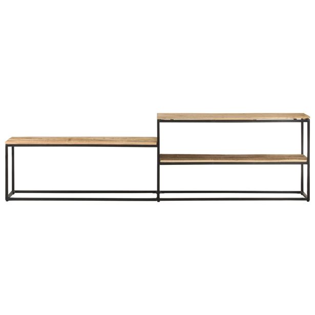 TV-taso 180x30x50 cm karkea mangopuu (21620)