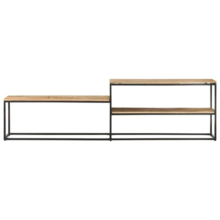 TV-taso 180x30x50 cm karkea mangopuu (21620)