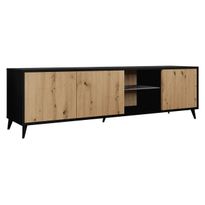 TV-taso 2K1D OVESSI, musta/ruskea (1297), Verkkokaupan poistotuote