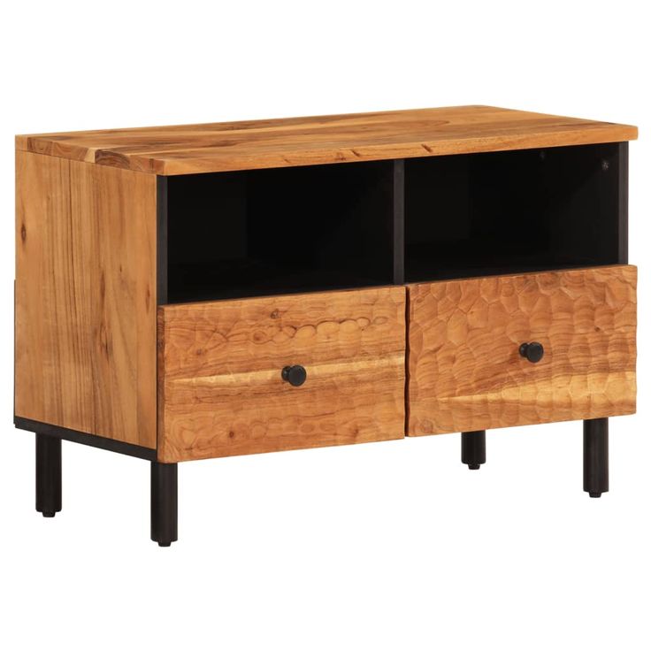 TV-taso 70x33x46 cm täysi akaasiapuu (56856)