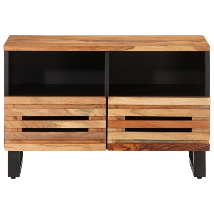TV-taso 70x34x46 cm täysi akaasiapuu (77442)