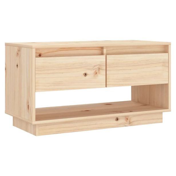 TV-taso 74x34x40 cm täysi mänty (13839)