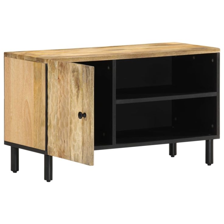 TV-taso 80x31x46 cm täysi mangopuu (56906)