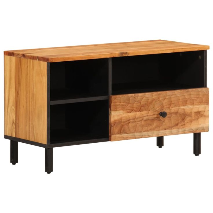 TV-taso 80x33x46 cm täysi akasiapuu (56872)