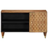 TV-taso 80x33x46 cm täysi mangopuu (58299)