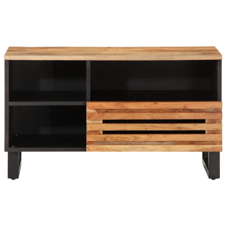 TV-taso 80x34x46 cm täysi akaasiapuu (77520)